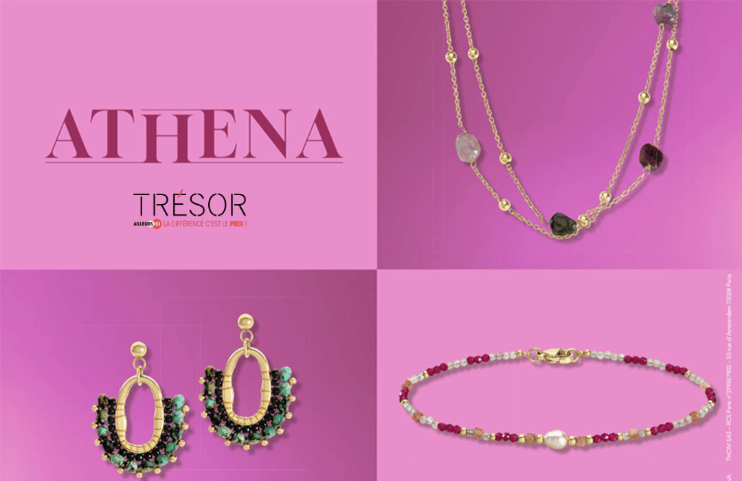 Venez découvrir notre toute nouvelle collection Athéna, uniquement chez Trésor et toujours à prix doux.