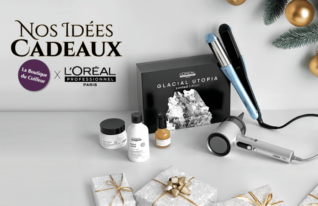 Faites le plein d’idées cadeaux L'Oréal Professionnel pour des fêtes en beauté à La Boutique du Coiffeur !