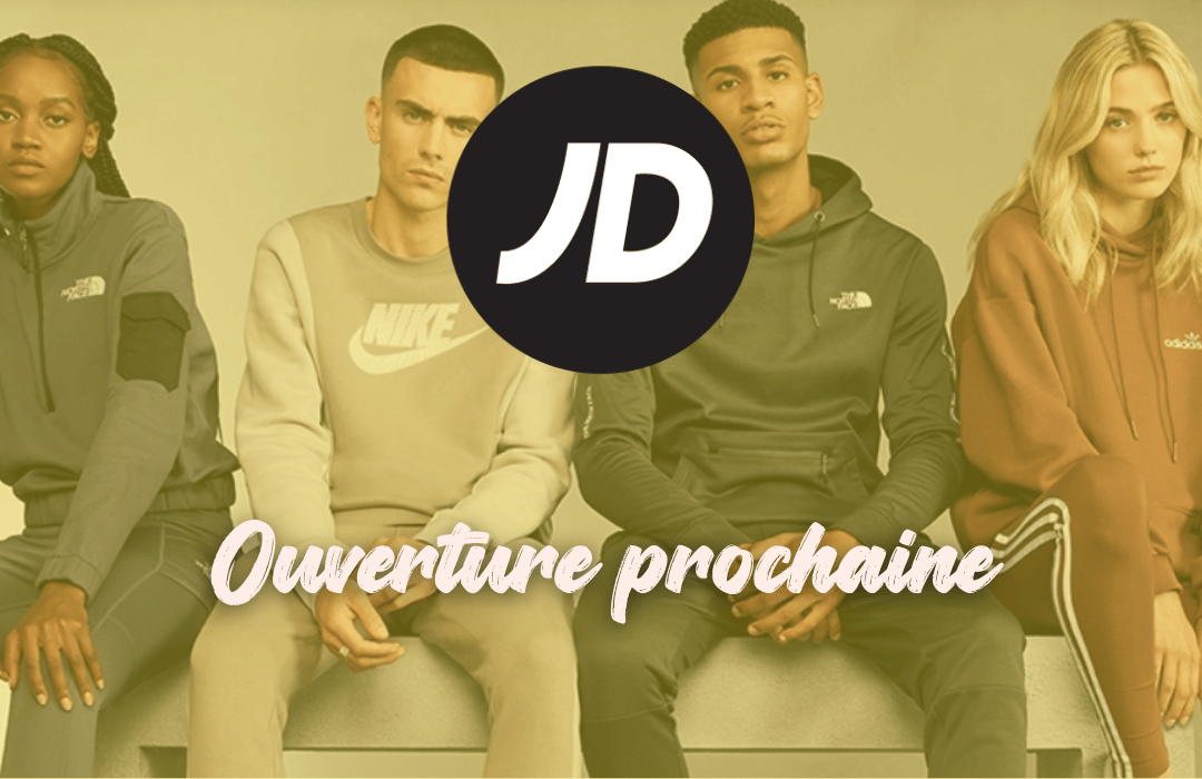 Retrouvez JD SPORTS prochainement dans votre centre commercial Les Atlantes !