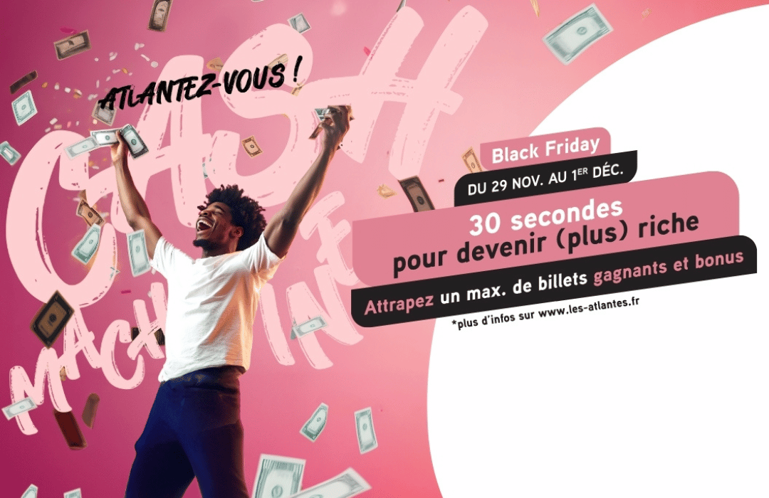 Venez profiter du Black Friday dans votre centre commercial Les Atlantes à TOURS.