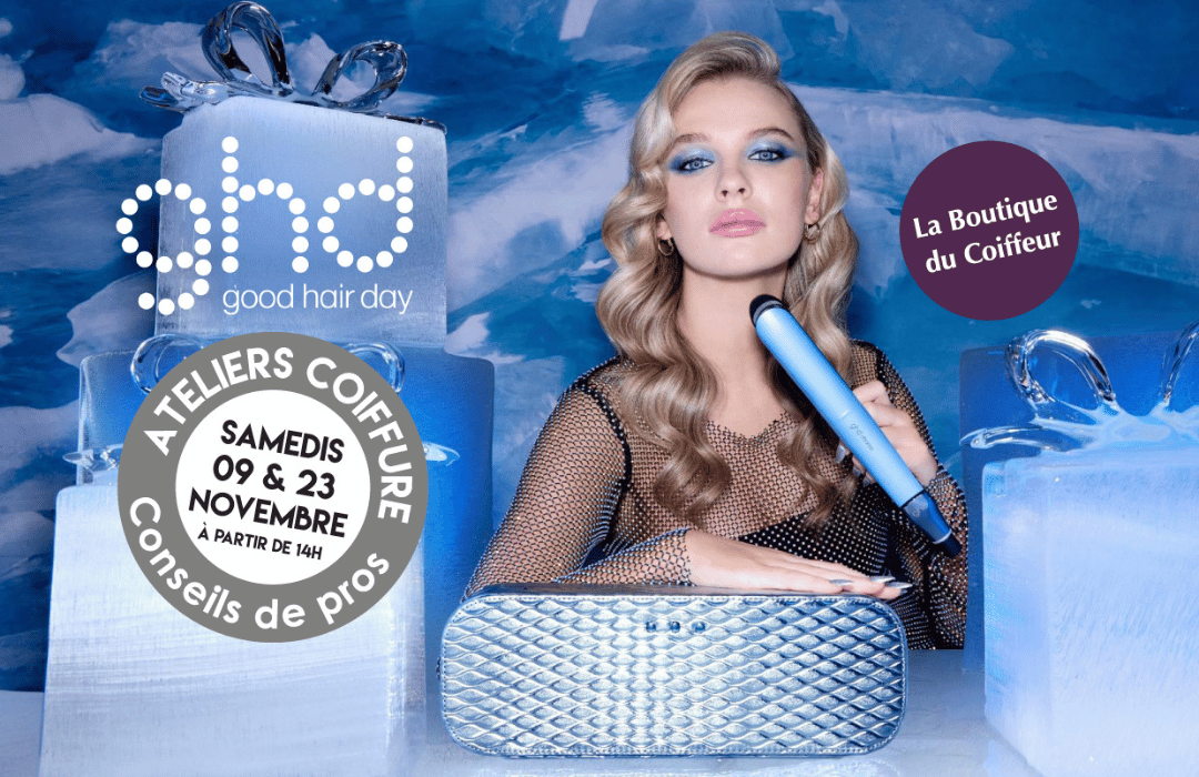 Rendez-vous en magasin les samedis 9 & 23 novembre pour essayer et découvrir le lisseur Chronos GHD à La Boutique du Coiffeur !