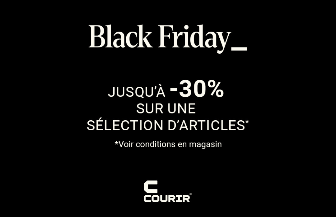 Jusqu'à -30%* sur une sélection d'articles dans votre boutique Courir !