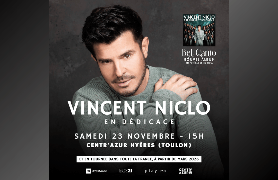 Vincent Niclo en dédicace à Centr'Azur le samedi 23 novembre.